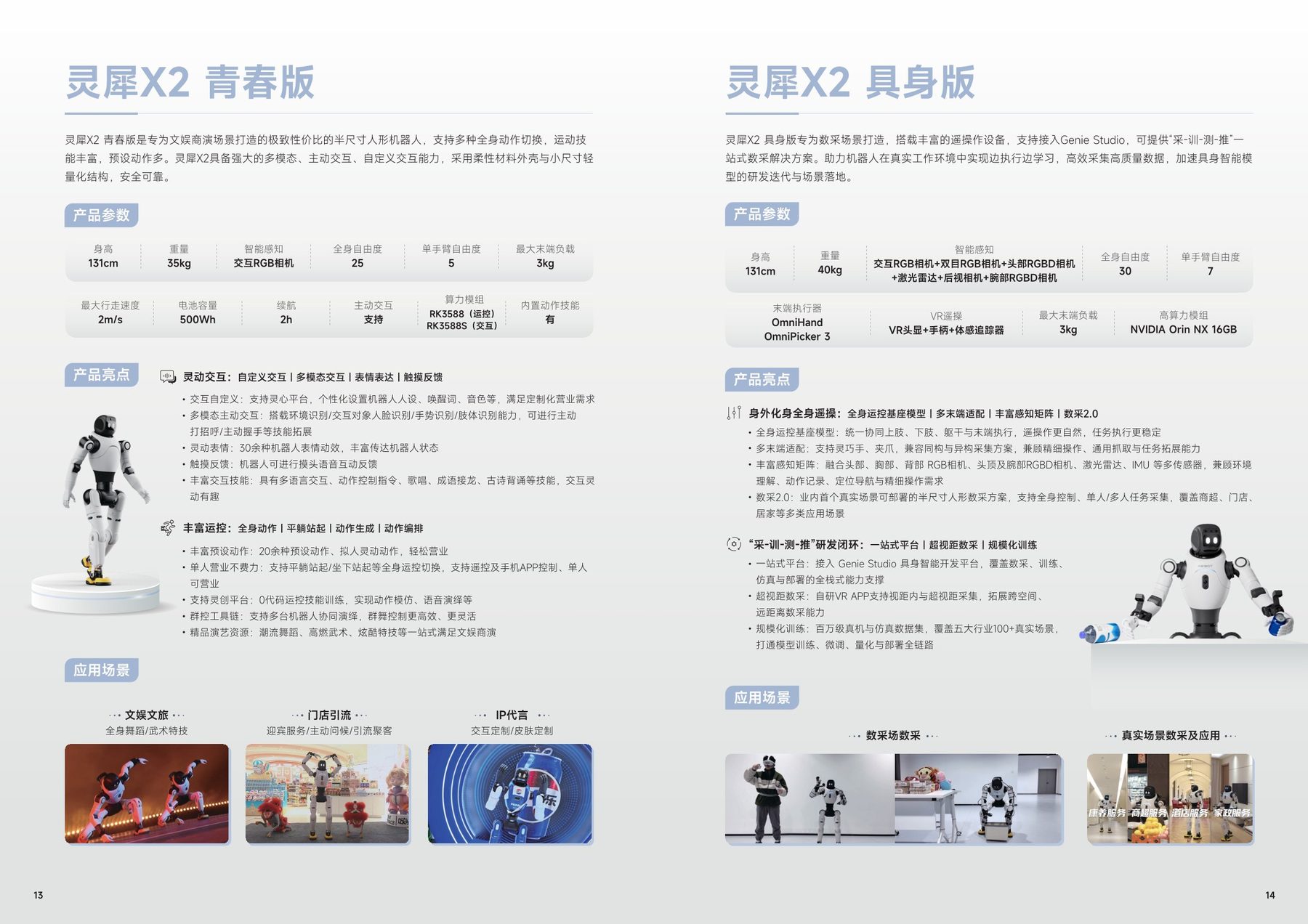 灵犀 X2 产品手册 · 青春版 / 具身版
